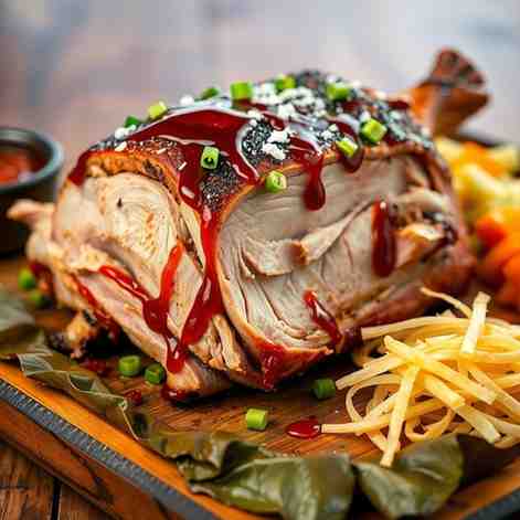Kalua Pig - Oven-Roasted Bone-In Pork Shoulder